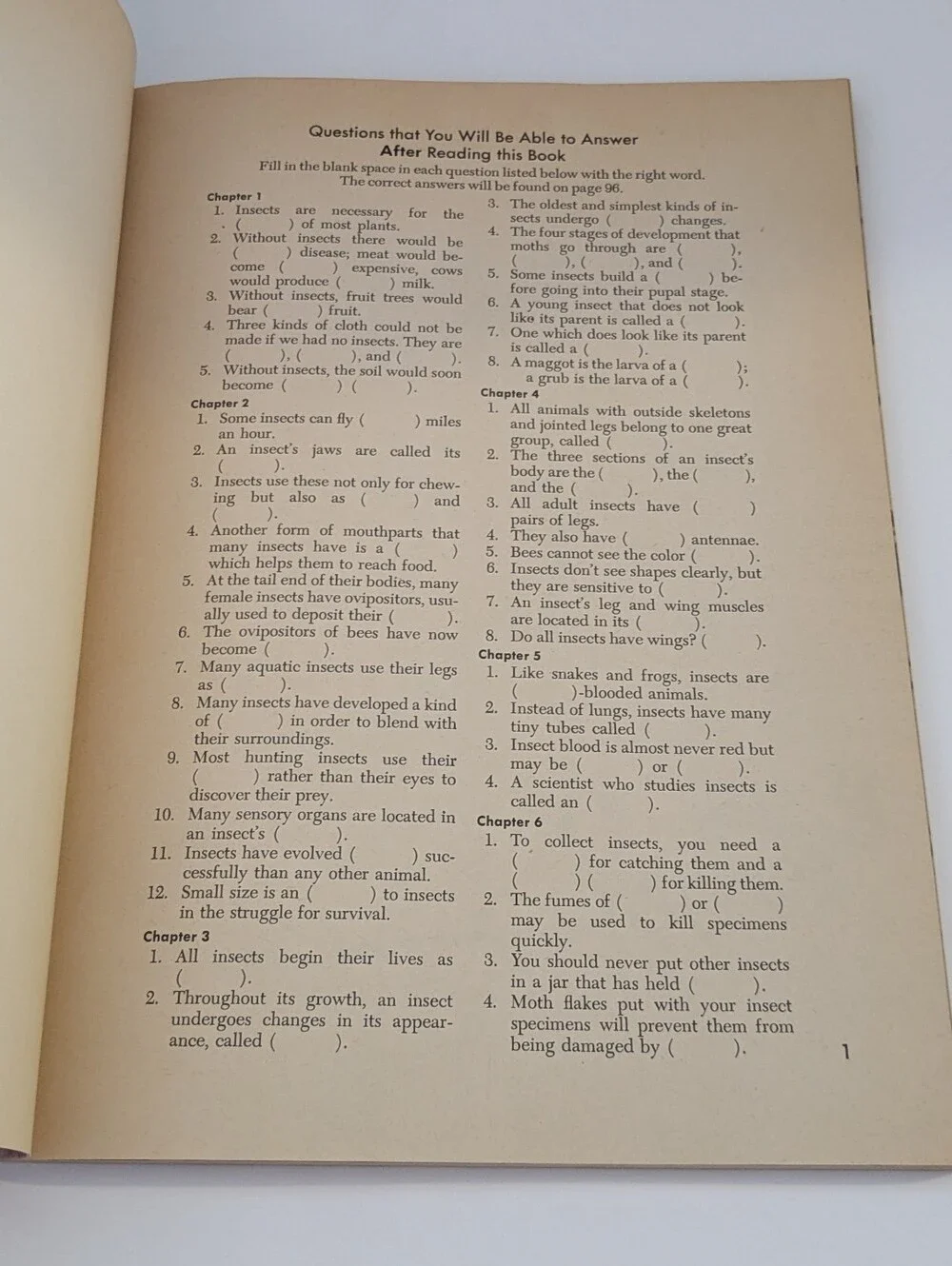 Question and Answer Adventures - Insects *A Vintage Golden Book*